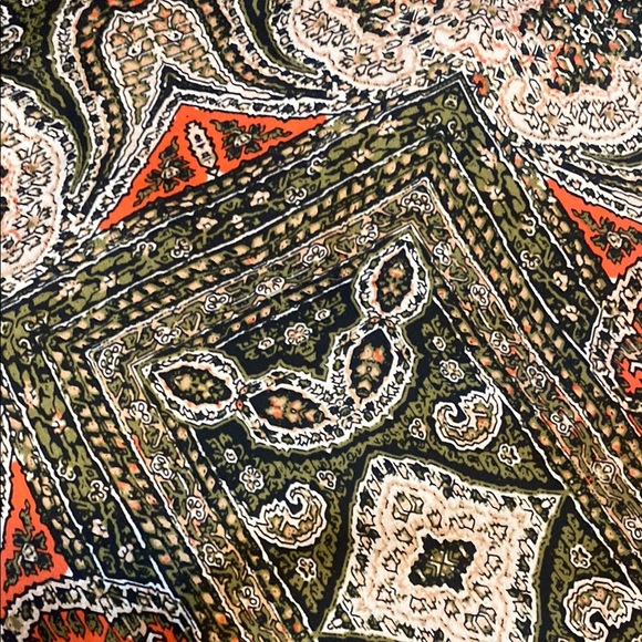 Express Bohemian Satin Patterned Midi Skirt - Picture 5 of 5